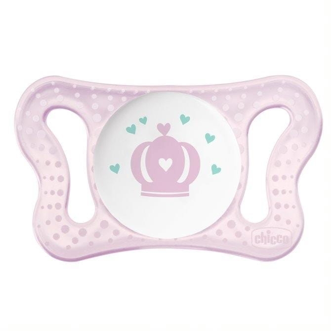 Chicco Smoczek Physio Micro silikonowy 0-2m 2szt | Różowy