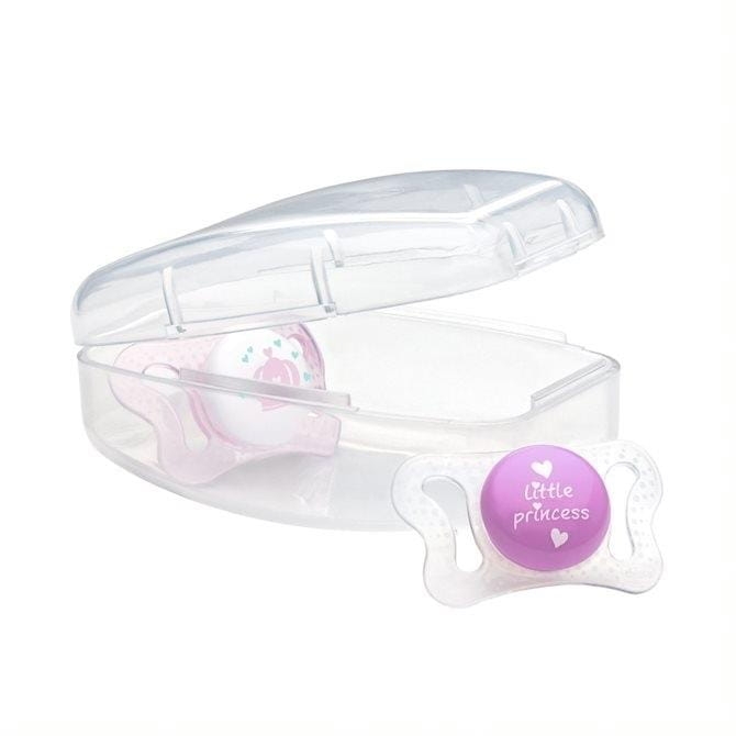 Chicco Smoczek Physio Micro silikonowy 0-2m 2szt | Różowy