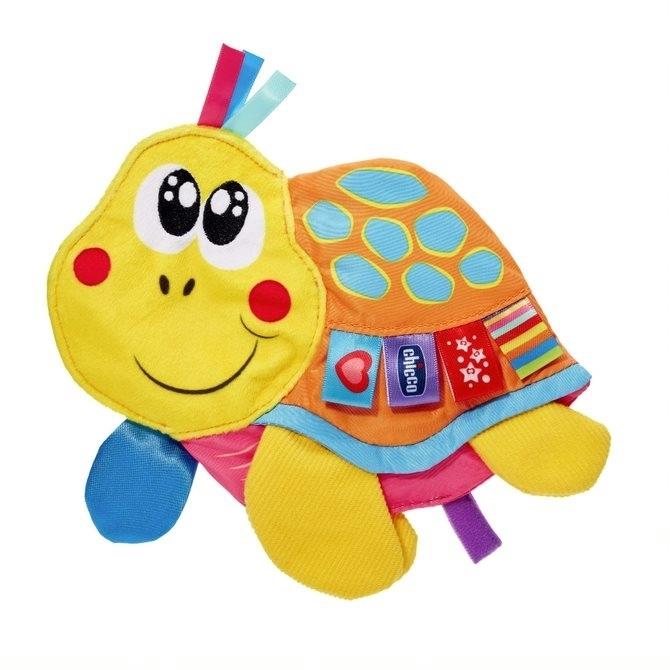 Chicco Grzechotka sensoryczna, gryzak | Żółwik