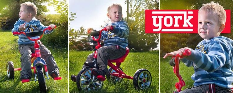Toyz York - rowerek 3-kołowy | Red