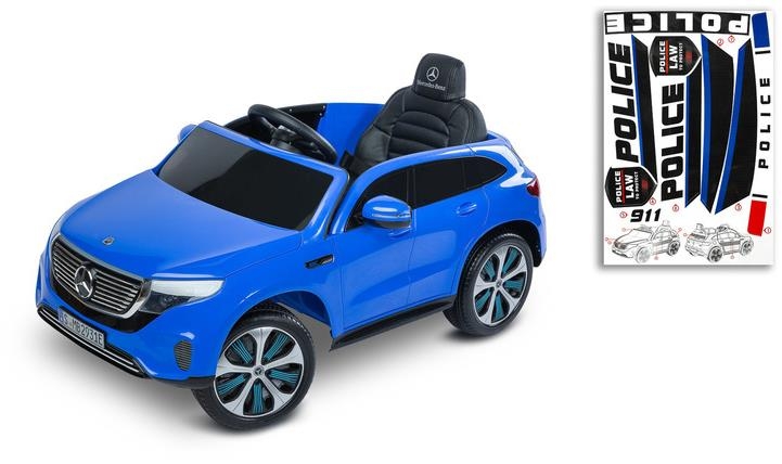Toyz Mercedes Benz Eqc Policja - auto na akumulator | Blue