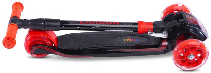 Toyz Carbon - hulajnoga 3-kołowa | Red