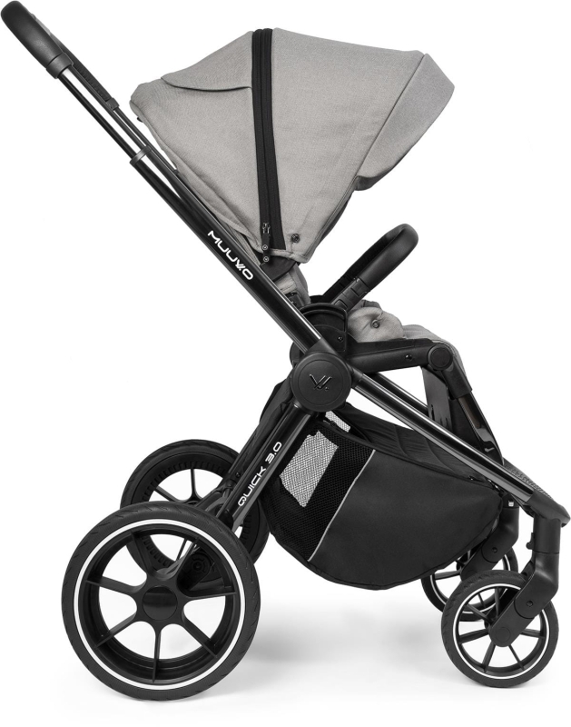 Muuvo Quick 3.0 - wózek spacerowy | Chrome Steel Grey