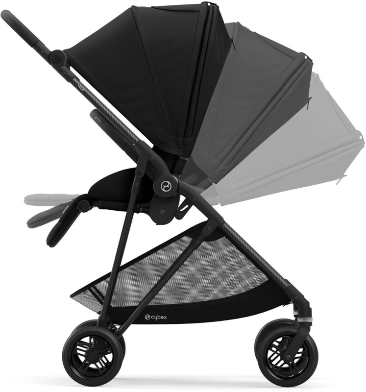 Cybex Melio Carbon - ultra lekki wózek spacerowy | Deep Black