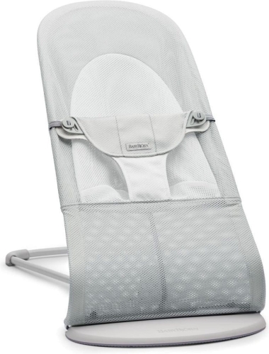 BabyBjorn Balance Soft - leżaczek dziecięcy | Mesh Szaro Biały