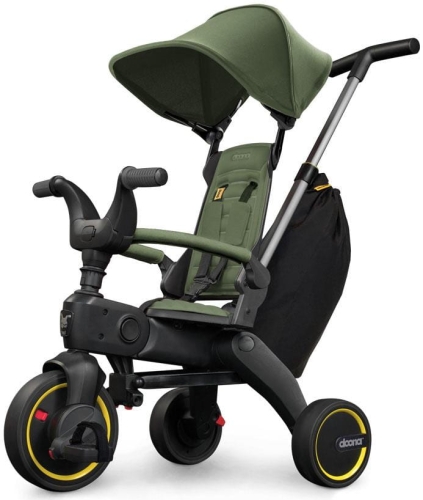 Doona Liki Trike S3 5w1 - składany rowerek trójkołowy | Desert Green