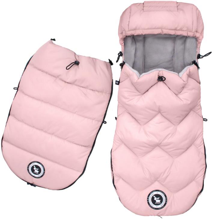 Cottonmoose Arctic - śpiworek 2w1 jesienno zimowy | Pink