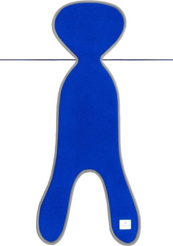 Simple Wool Little Merry - termoaktywna wkładka z wełny merino  do fotelika samochodowego ~0-13kg | G0 Blue