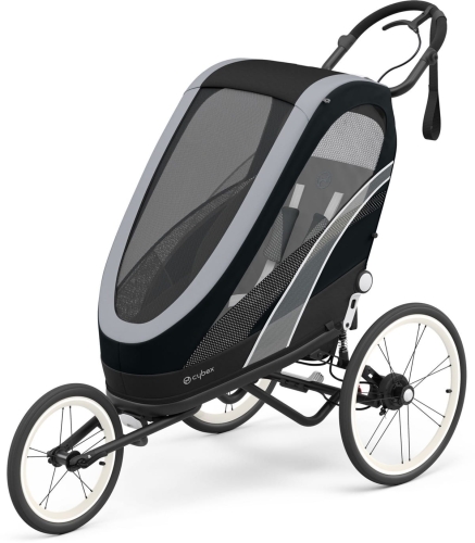Cybex Sport Zeno 4w1 - wózek biegowy / przyczepka | All Black One Box
