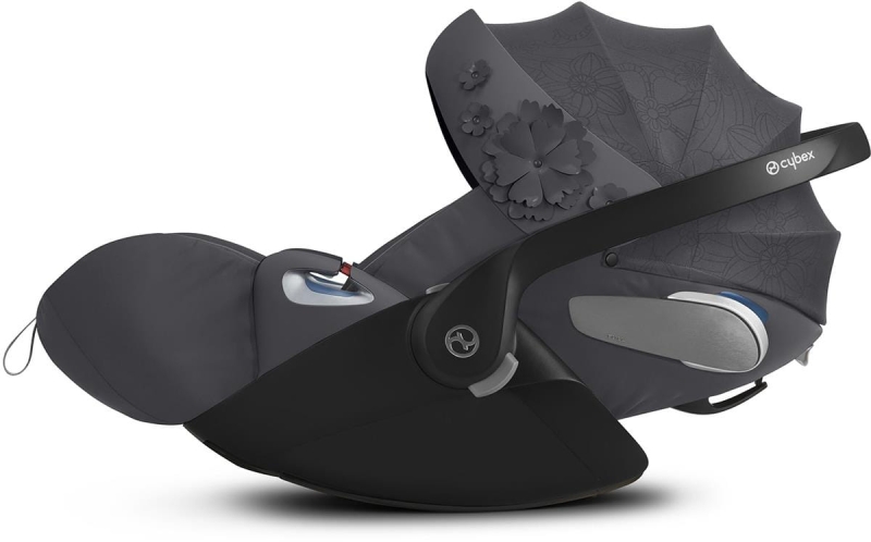 Cybex Cloud Z i-Size - rozkładany fotelik samochodowy ~0-13 kg | Simply Flowers Grey