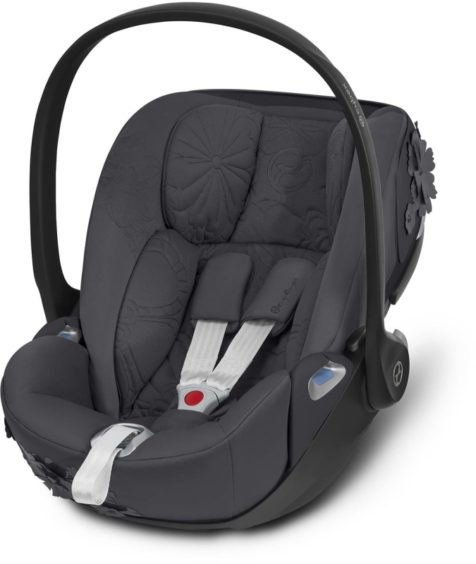Cybex Cloud Z i-Size - rozkładany fotelik samochodowy ~0-13 kg | Simply Flowers Grey