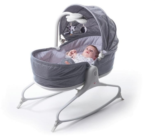 Tiny Love - leżaczek-bujaczek, krzesełko 3w1 z budką | Grey