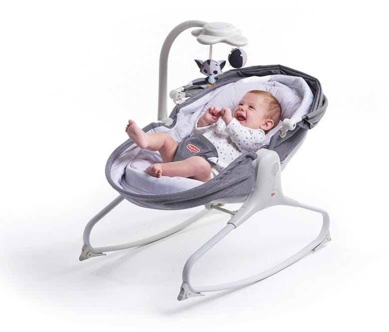 Tiny Love - leżaczek-bujaczek, krzesełko 3w1 z budką | Grey
