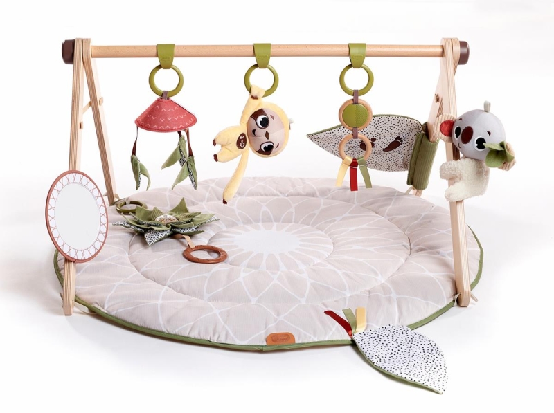 Tiny Love - mata edukacyjna z drewnianym stojakiem | Boho Chic