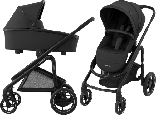 Maxi-Cosi Plaza + - wielofunkcyjny wózek, zestaw 2w1 | Essential Black