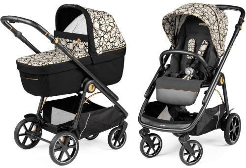 PegPerego Veloce - wózek wielofunkcyjny, zestaw 2w1 z opcją 3w1 | Graphic Gold