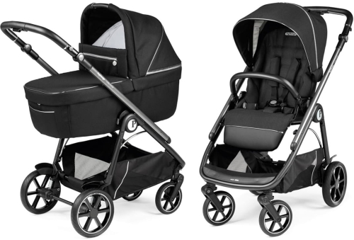 PegPerego Veloce - wózek wielofunkcyjny, zestaw 2w1 z opcją 3w1 | Black Shine