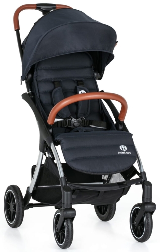 Petite&Mars Cross - lekki wózek spacerowy | Anthracite Blue