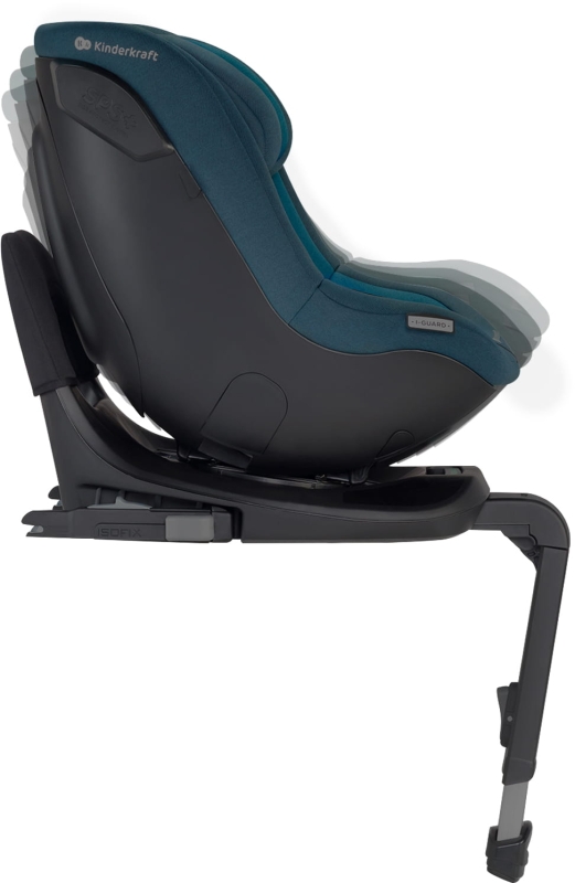 kinderkraft iguard 360 fotelik obrotowy niebieski