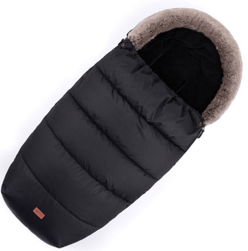 Petite&Mars Comfy 4w1 - zimowy śpiworek do wózka | Forever Black