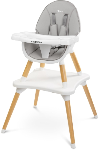 Caretero Tuva - krzesełko do karmienia 2w1 | Grey