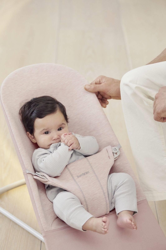 BabyBjorn Bliss 3D Jersey - leżaczek dziecięcy | Jasny Róż