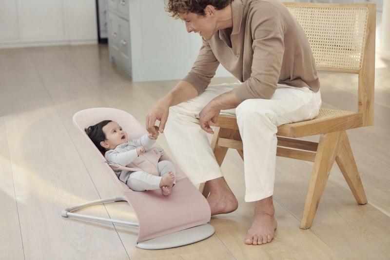 BabyBjorn Bliss 3D Jersey - leżaczek dziecięcy | Jasny Róż