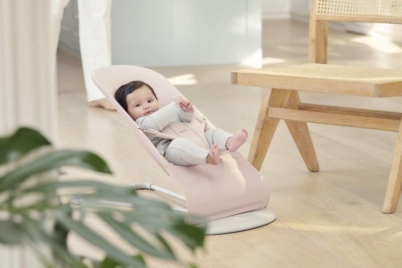BabyBjorn Bliss 3D Jersey - leżaczek dziecięcy | Jasny Róż