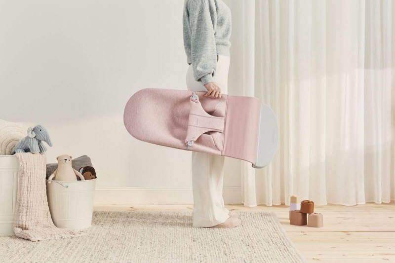 BabyBjorn Bliss 3D Jersey - leżaczek dziecięcy | Jasny Róż