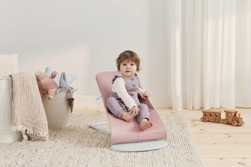 BabyBjorn Bliss 3D Jersey - leżaczek dziecięcy | Jasny Róż