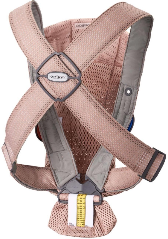 BabyBjorn Baby Carrier Mini Cotton – małe nosidełko dla noworodka | Zgaszony Róż