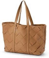 Tote Caramel Brown Braided