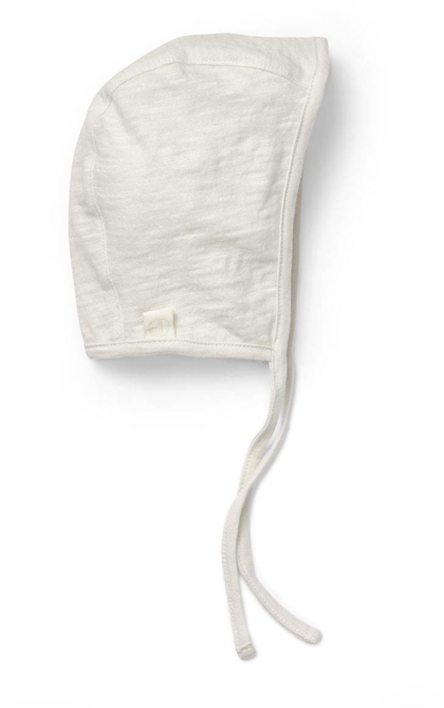 Elodie Details Newborn Bonnet - czapka dziecięca 0-3 mc | Vanilla White