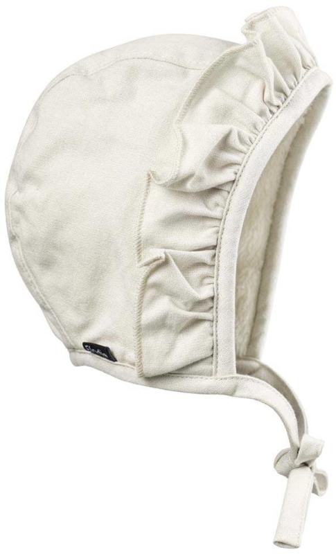 Elodie Details Winter Bonnet - zimowa czapka dziecięca 6-12 mc | Creamy White