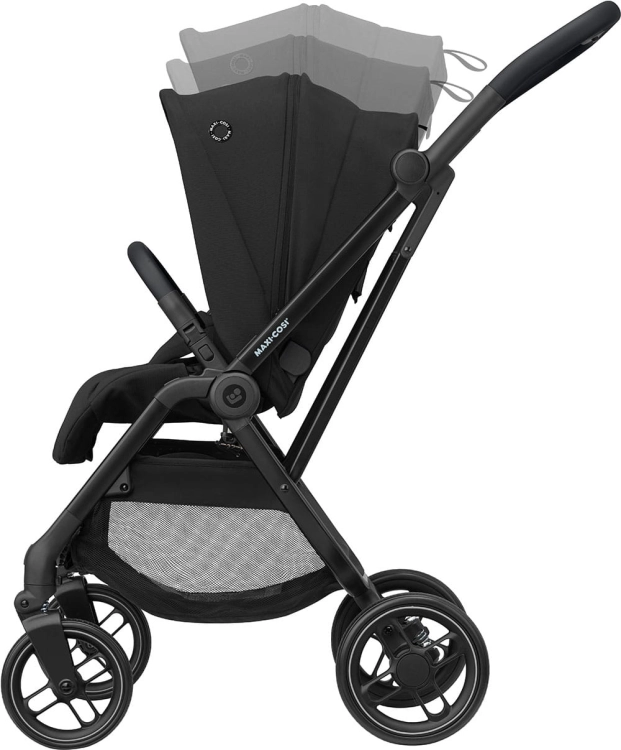 maxi cosi leona2 spacerowka essential black czarna wydluzane oparcie