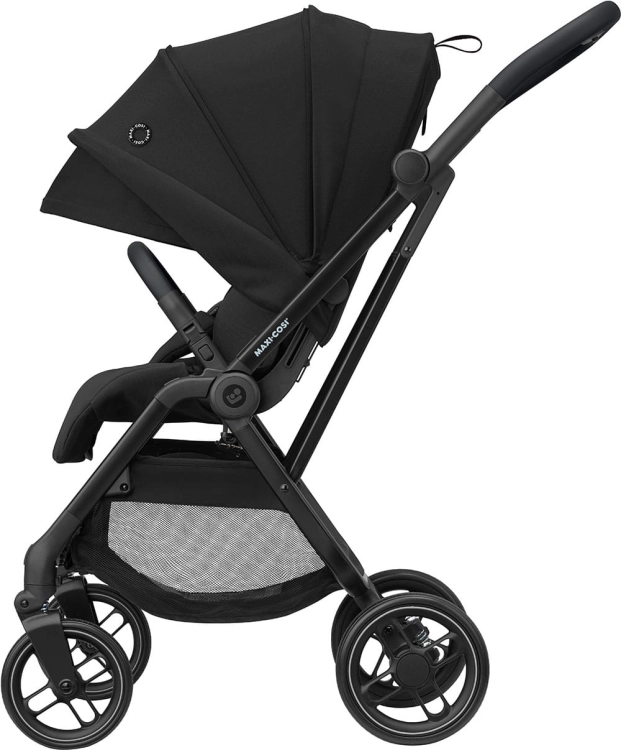 maxi cosi leona2 spacerowka essential black czarna regulowany daszek