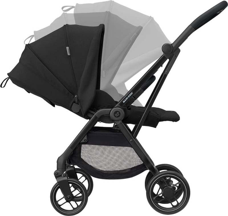 maxi cosi leona2 spacerowka essential black czarna odchylane oparcie