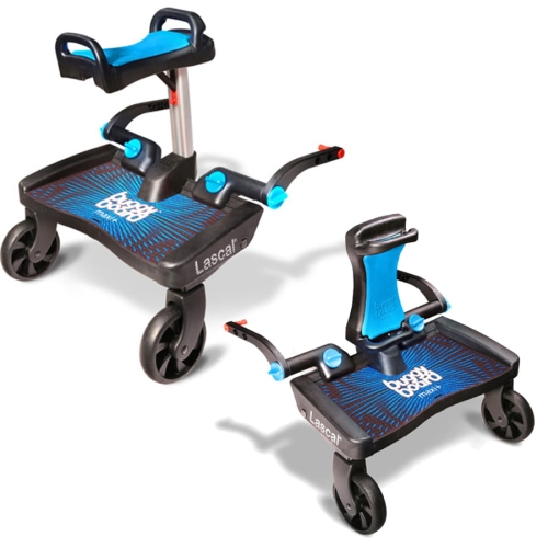 Lascal BuggyBoard Maxi+ Plus - uniwersalna dostawka do wózka z siedziskiem dla drugiego dziecka | Niebieski / Niebieski