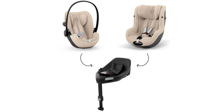 Cybex Cloud G3 system modularny jedna baza dwa fotelik