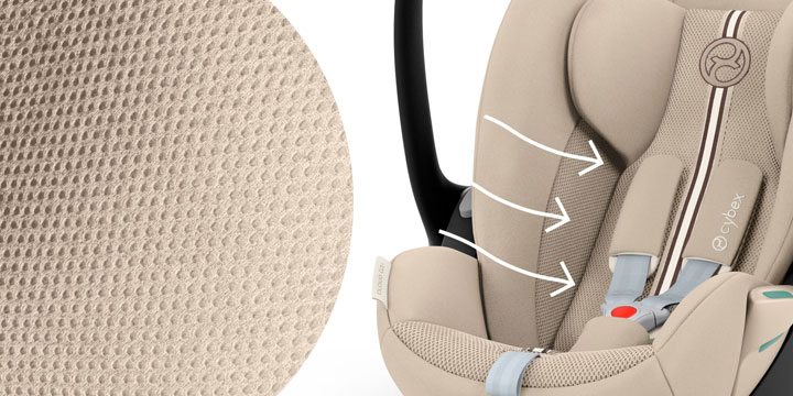 Cybex Cloud G3 z oddychającą tapicerką PLUS