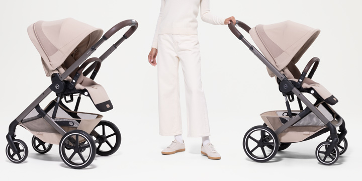 Wózek Cybex z rozkładanym siedziskiem przodem tyłem