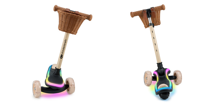 Balansująca hulajnoga dziecięca Kinderkraft LED Raket