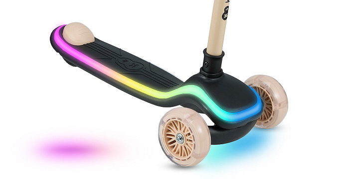 Kinderkraft LED Raket hulajnoga z nieprzebijalnymi kołami