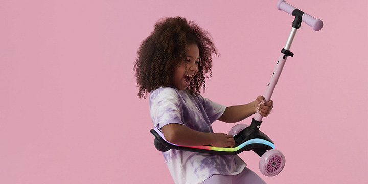Kinderkraft LED Raket hulajnoga stabilna bezpieczna konstrukcja