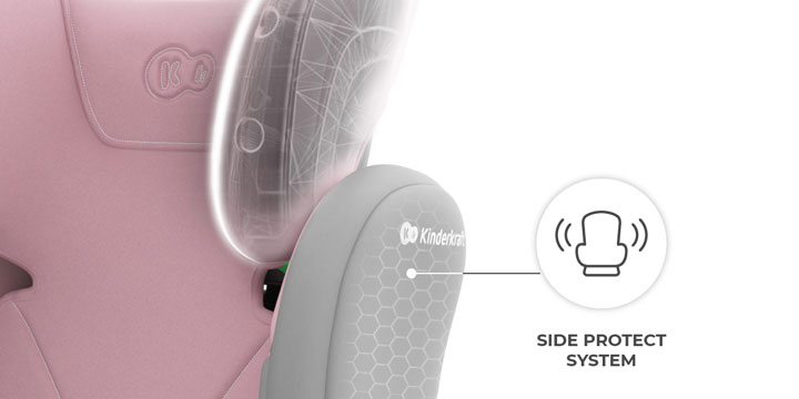 Bezpieczny fotelik dla starszaka z ochroną boczną