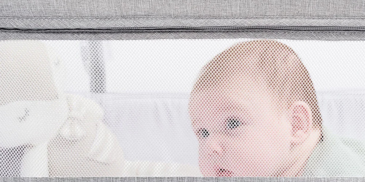 Kinderkraft łóżeczko dziecięce ściany z siatki