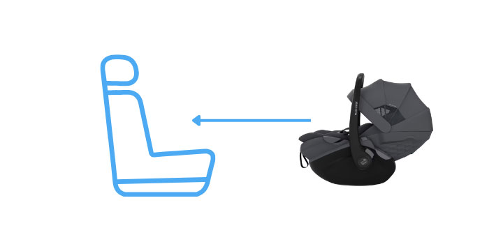 Fotelik tyłem do kierunku jazdy RWF Maxi-Cosi Pebble Slide PRO