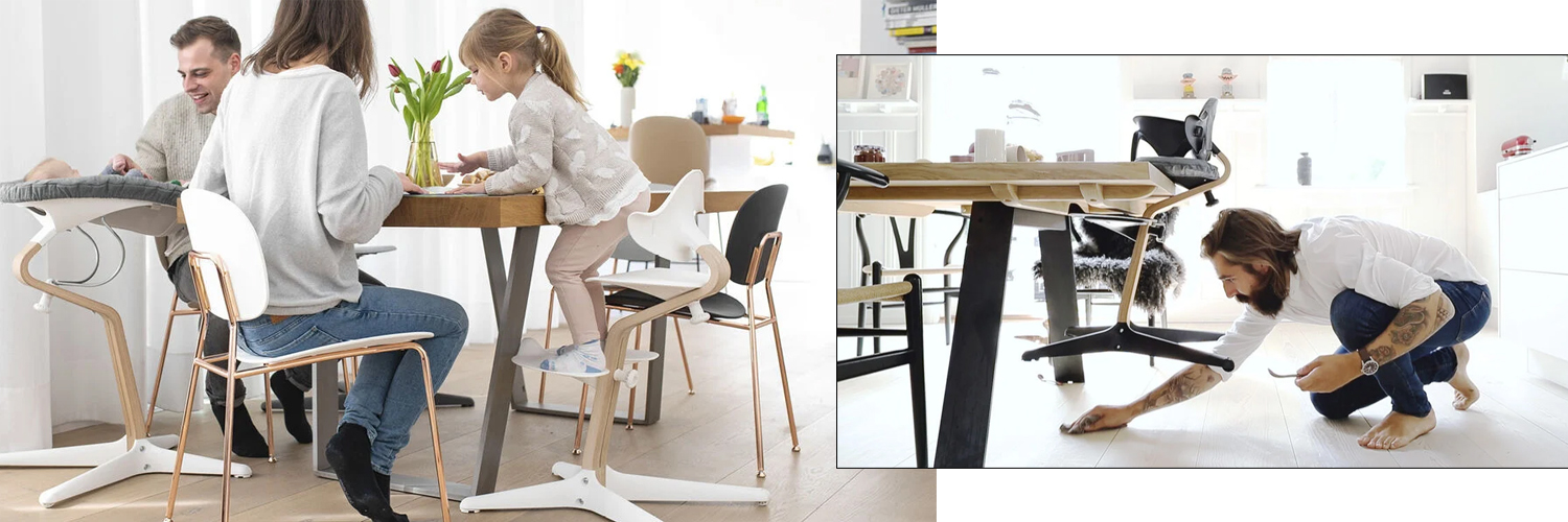 Stokke Nomi - wielofunkcyjne krzesełko nowej generacji | Oak Anthracite ...