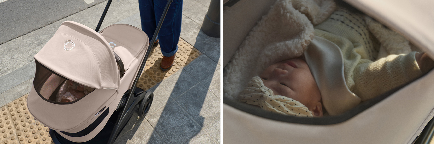 Bugaboo Dragonfly Plus wózek miejski z osłoną przeciwsłoneczną i panelem z siatki