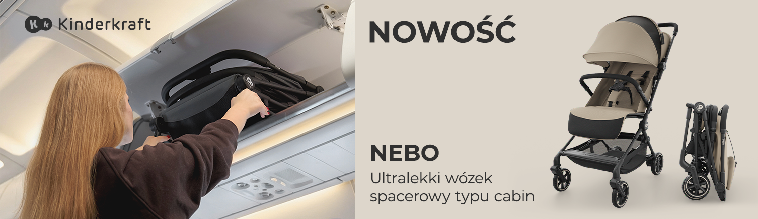 Kinderkraft Nebo lekki wózek spacerowy do samolotu Ewozki.eu